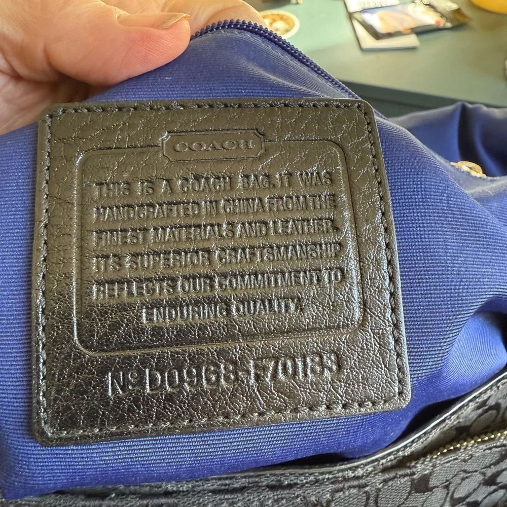 Coach Heritage Stripe Messenger Bag Black Signature Jacquard Crossbody F70077